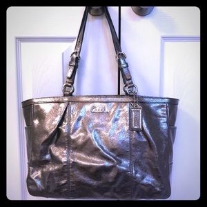 Coach Silver tote